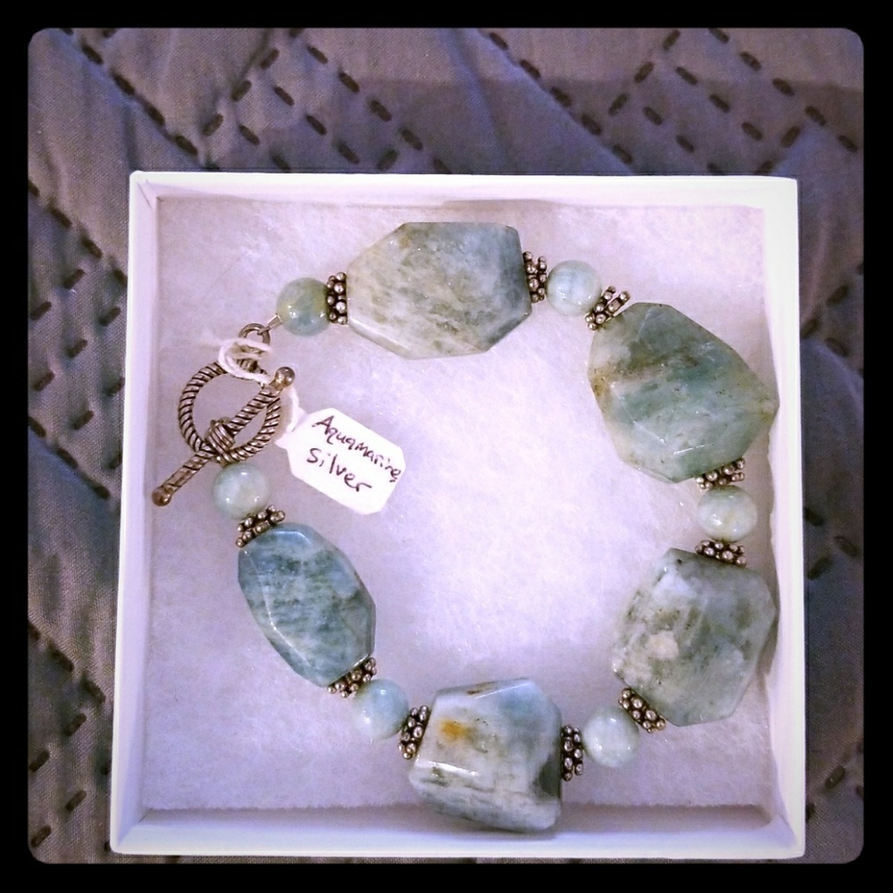 Aquamarine bracelet